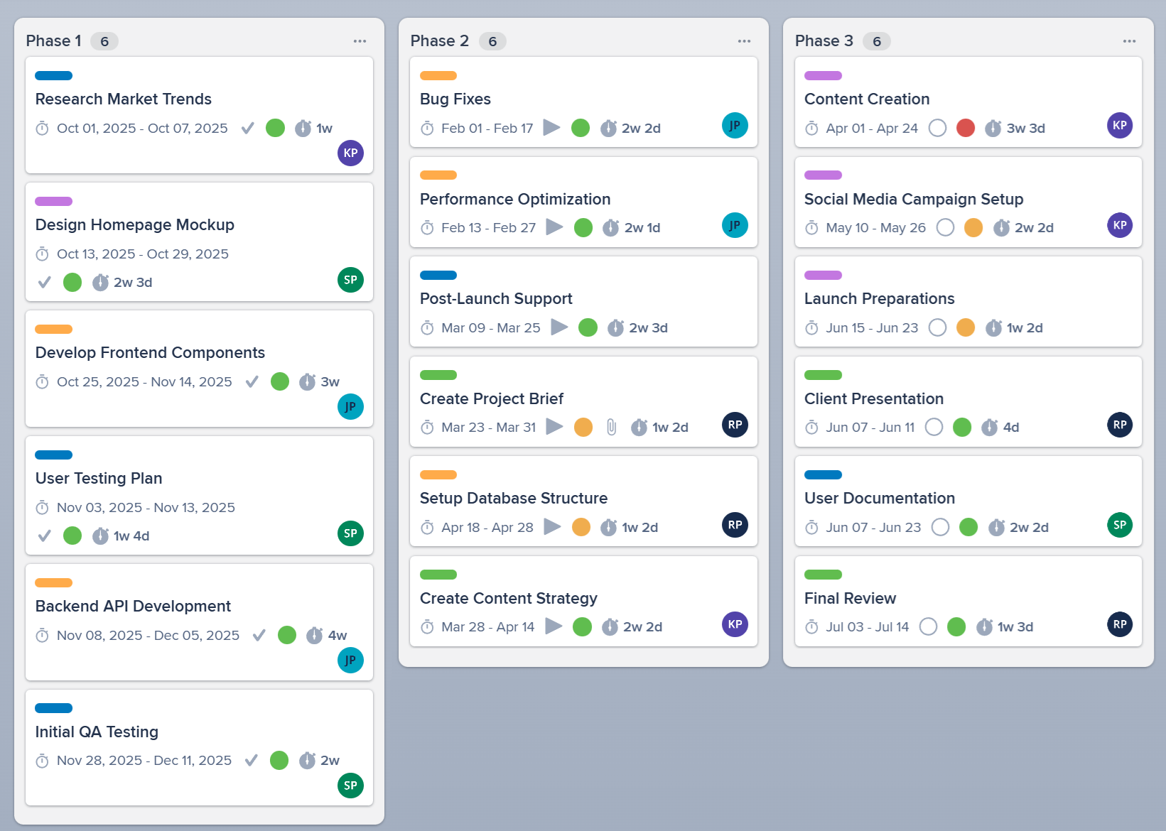 Image showing a simple and colorful board view
